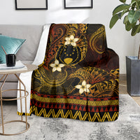 FSM Pohnpei State Blanket Tribal Pattern Gold Version