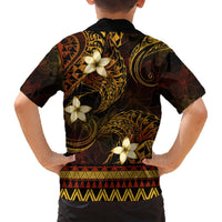 FSM Pohnpei State Hawaiian Shirt Tribal Pattern Gold Version LT01 - Polynesian Pride