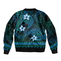 FSM Culture Day Bomber Jacket Tribal Pattern Ocean Version LT01 - Polynesian Pride