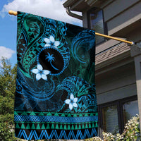 FSM Chuuk State Garden Flag Tribal Pattern Ocean Version