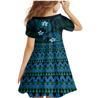 FSM Yap State Family Matching Mermaid Dress and Hawaiian Shirt Tribal Pattern Ocean Version LT01 - Polynesian Pride