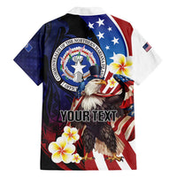 Personalized Northern Mariana Islands 4th of July Family Matching Summer Maxi Dress and Hawaiian Shirt Plumeria USA Eagle