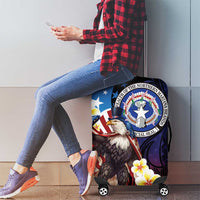 Northern Mariana Islands 4th of July Luggage Cover Plumeria USA Eagle LT01 - Polynesian Pride