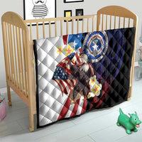 Northern Mariana Islands 4th of July Quilt Plumeria USA Eagle