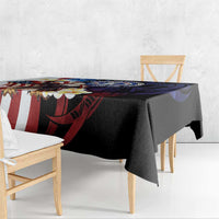 Northern Mariana Islands 4th of July Tablecloth Plumeria USA Eagle