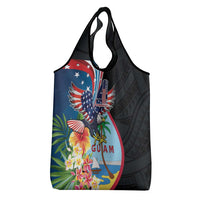 Guam Fourth of July Grocery Bag Tropical Flowers