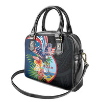 Guam Fourth of July Shoulder Handbag Tropical Flowers