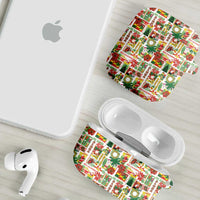 Hawaiian Santa Christmas Pattern AirPods Case White Version LT01 - Polynesian Pride