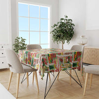 Hawaiian Santa Christmas Pattern Tablecloth White Version LT01 - Polynesian Pride