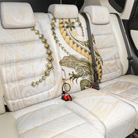 Gold Maori Tuatara Back Car Seat Cover Luxury Pastel Pattern