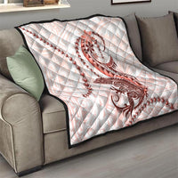 Red Maori Tuatara Quilt Luxury Pastel Pattern