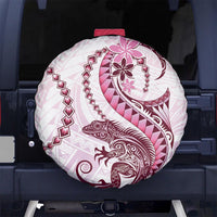 Pink Maori Tuatara Spare Tire Cover Luxury Pastel Pattern LT01 - Polynesian Pride
