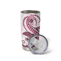 Pink Maori Tuatara Tumbler Cup Luxury Pastel Pattern LT01 - Polynesian Pride