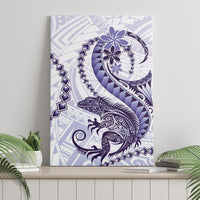 Purple Maori Tuatara Canvas Wall Art Luxury Pastel Pattern LT01 - Polynesian Pride