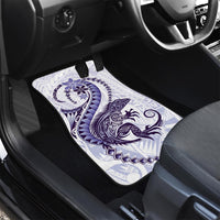 Purple Maori Tuatara Car Mats Luxury Pastel Pattern LT01 - Polynesian Pride
