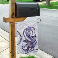 Purple Maori Tuatara Garden Flag Luxury Pastel Pattern LT01 - Polynesian Pride