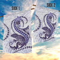 Purple Maori Tuatara Garden Flag Luxury Pastel Pattern LT01 - Polynesian Pride