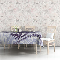 Purple Maori Tuatara Tablecloth Luxury Pastel Pattern LT01 - Polynesian Pride
