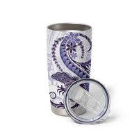 Purple Maori Tuatara Tumbler Cup Luxury Pastel Pattern LT01 - Polynesian Pride