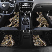 Hawaii Pineapple Brown Tribal Pattern Car Mats - Polynesian Pride