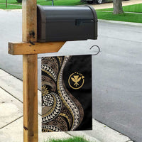 Hawaii Pineapple Brown Tribal Pattern Garden Flag - Polynesian Pride