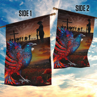 New Zealand Tui Bird Soldier ANZAC Garden Flag Lest We Forget LT03 - Polynesian Pride