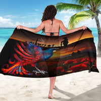 New Zealand Tui Bird Soldier ANZAC Sarong Lest We Forget LT03