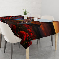 New Zealand Tui Bird Soldier ANZAC Tablecloth Lest We Forget LT03 - Polynesian Pride