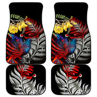 New Zealand Kohwhai Tui Bird Car Mats Silver Fern Version LT03 - Polynesian Pride
