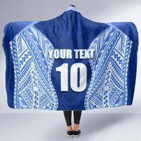 Custom Manu Samoa Rugby Hooded Blanket Polynesian Tattoo LT03 - Polynesian Pride