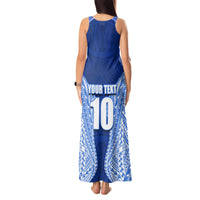Custom Manu Samoa Rugby Tank Maxi Dress Polynesian Tattoo LT03 - Polynesian Pride