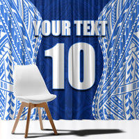 Custom Manu Samoa Rugby Window Curtain Polynesian Tattoo LT03 - Polynesian Pride