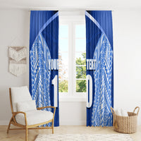 Custom Manu Samoa Rugby Window Curtain Polynesian Tattoo LT03 - Polynesian Pride