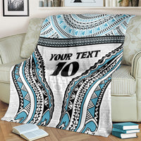 Custom Flying Fijians Rugby Blanket Tapa Tribal Cloth