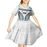 Custom Flying Fijians Rugby Kid Short Sleeve Dress Tapa Tribal Cloth LT03 - Polynesian Pride