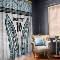 Custom Flying Fijians Rugby Window Curtain Tapa Tribal Cloth