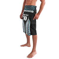 Custom Flying Fijians Rugby Lavalava Tapa Tribal Cloth Black Color LT03 - Polynesian Pride