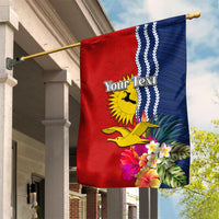 Personalised Kiribati Independence Day Garden Flag Kiribati Map With Flag Color LT03 House Flag Red - Polynesian Pride