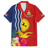 Personalised Kiribati Independence Day Hawaiian Shirt Kiribati Map With Flag Color LT03 Red - Polynesian Pride