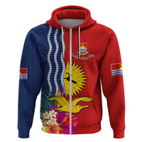 Kiribati Independence Day Hoodie Kiribati Map With Flag Color