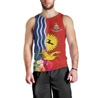 Personalised Kiribati Independence Day Men Tank Top Kiribati Map With Flag Color LT03 - Polynesian Pride