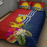 Personalised Kiribati Independence Day Quilt Bed Set Kiribati Map With Flag Color LT03 - Polynesian Pride