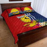 Personalised Kiribati Independence Day Quilt Bed Set Kiribati Map With Flag Color LT03 - Polynesian Pride