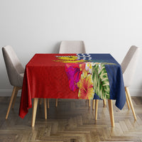 Personalised Kiribati Independence Day Tablecloth Kiribati Map With Flag Color LT03 - Polynesian Pride