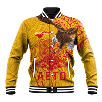 Personalized American Samoa Fautasi Race Baseball Jacket Aeto Pago Pago with Eagle Samoan Tribal Patterns LT03 Unisex Multicolor - Polynesian Pride