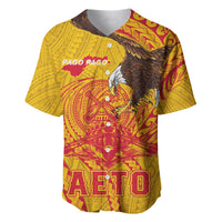 Personalized American Samoa Fautasi Race Baseball Jersey Aeto Pago Pago with Eagle Samoan Tribal Patterns LT03 Multicolor - Polynesian Pride
