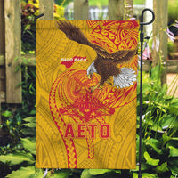 American Samoa Fautasi Race Garden Flag Aeto Pago Pago with Eagle Samoan Tribal Patterns LT03 Garden Flag Multicolor - Polynesian Pride