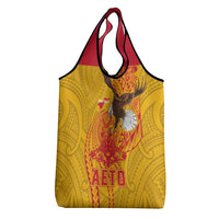 American Samoa Fautasi Race Grocery Bag Aeto Pago Pago with Eagle Samoan Tribal Patterns LT03 - Polynesian Pride