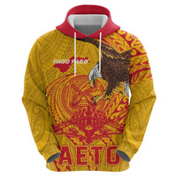Personalized American Samoa Fautasi Race Hoodie Aeto Pago Pago with Eagle Samoan Tribal Patterns LT03 - Polynesian Pride