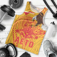 Personalized American Samoa Fautasi Race Men Tank Top Aeto Pago Pago with Eagle Samoan Tribal Patterns LT03 - Polynesian Pride